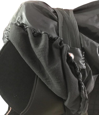 Majestic Ally Nylon Waterproof Fleece Lined Ride On English Saddle Cover-Multiple Color (Black)