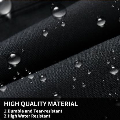 Coverado Rear Car Seat Covers, Waterproof Canvas Seat Protector for Car Seat Cushions for Kids & Dogs, Seat Covers Compatible with 2015-2025 Ford F150 & 2017-2025 Ford F250 F350 F450(Black, 2PCS)