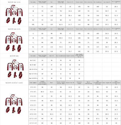 Matching Family Christmas Pajamas Set - Xmas Sleepwear PJs