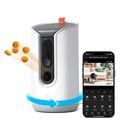 Geeni Pet Treat Dispenser Camera. Chosen for real quality, fits naturally into modern pet homes.