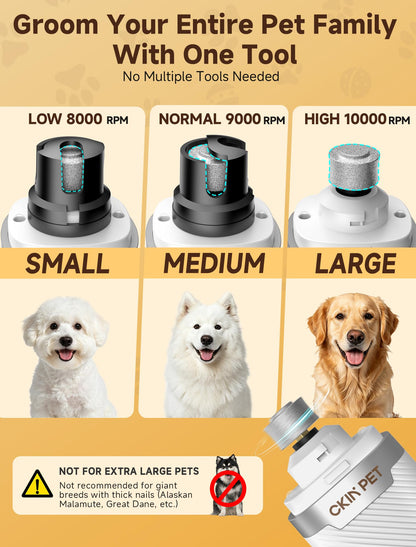Ckin pet Dog Nail Grinder Whisper Quiet & Safe for. Chosen for real quality, fits naturally into