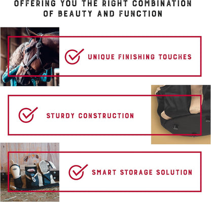 Weaver Leather Grooming Kit, Black/Beige, 65-2055-BK