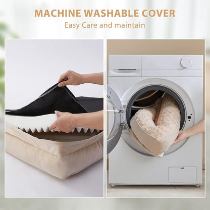 BFPETHOME Orthopedic Dog Beds for Large Dogs-Waterproof Sofa Dog Bed with Removable Washable Cover, Large Pet Bed with Waterproof Lining and Nonskid Bottom,Pet Bed for Dogs