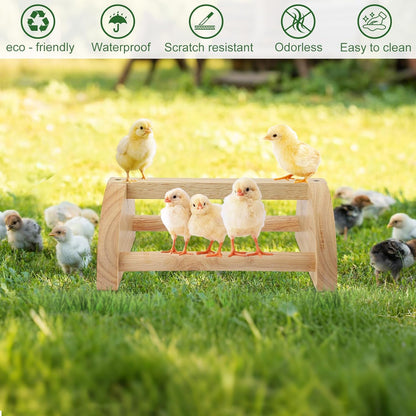 Chicken Perch Chicken Roosting Bar, Chick Perch Toys for Coop and Brooder for Baby Chicks,Strong Wooden Bird Perch,Training Perch Toys for Large Bird, Parrot, Macaw, Hens (Small)