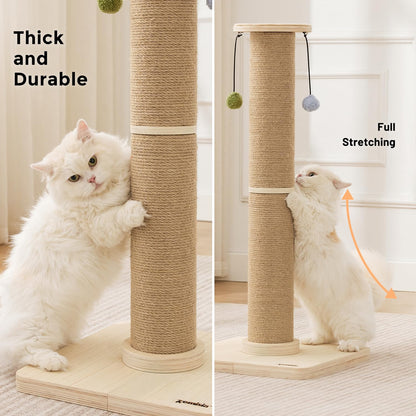 ZOMISIA 35'' Tall Cat Scratching Post for Indoor Cats. Chosen for real quality, fits naturally into