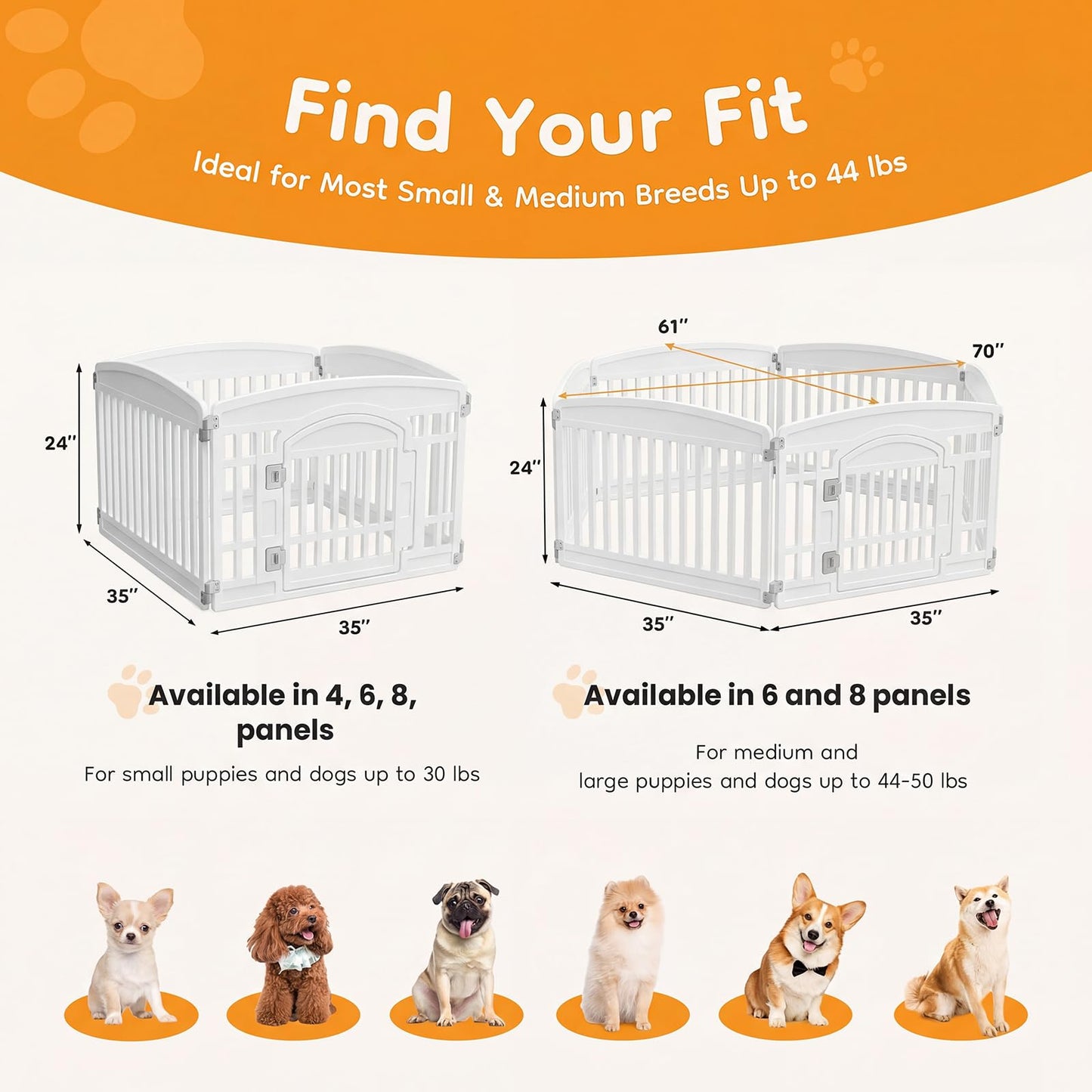 NEWBULIG Dog Playpen 4. Chosen for real quality, fits naturally into modern pet homes.