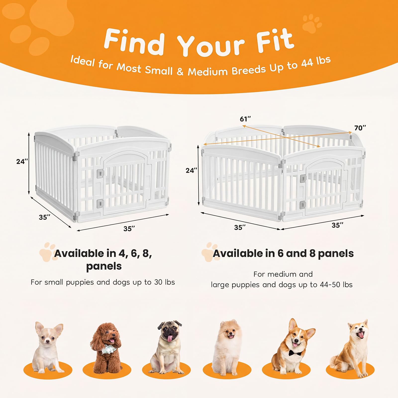 NEWBULIG Dog Playpen 4. Chosen for real quality, fits naturally into modern pet homes.