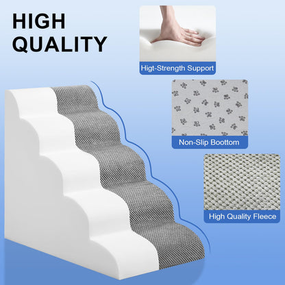 Dog Stairs for Bed 28.7”H. Chosen for real quality, fits naturally into modern pet homes.