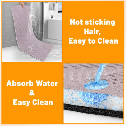 Non-Slip Pet Bed Mat for Back Seat Extender, Hair Resistant Dog Blanket for Hard Bottom Dog Car Seat Cover, Anti Slip Pet Linner Backseat Cover Blue/Plaid