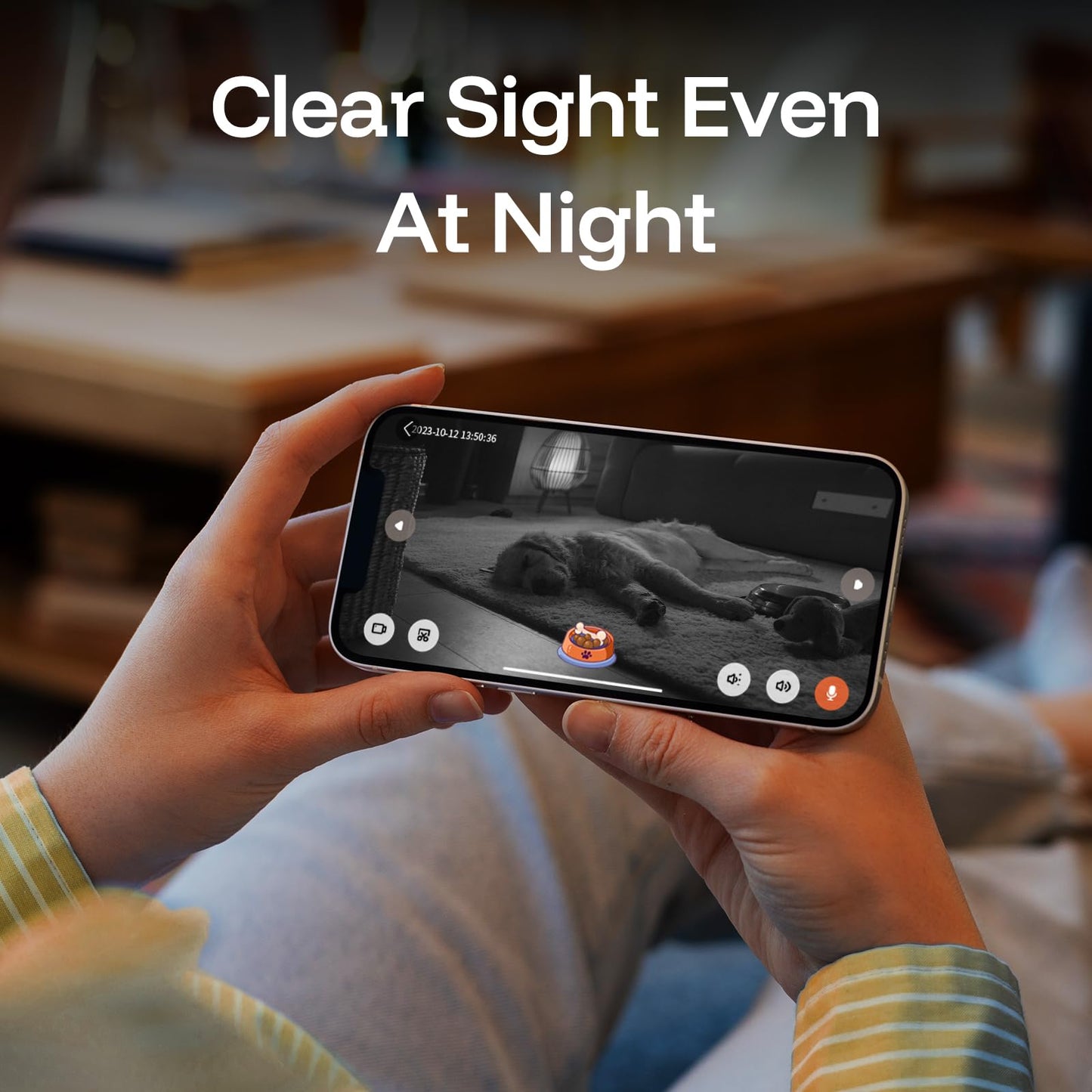 TKENPRO 5MP Ultra HD Pet Camera. Chosen for real quality, fits naturally into modern pet homes.