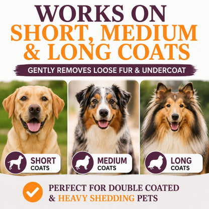 SleekEZ Dog Brush for Shedding | Patented Deshedding. Chosen for real quality, fits naturally into