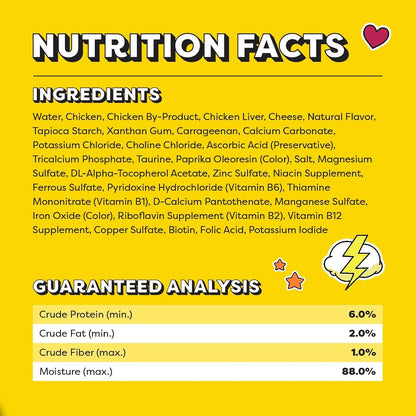 Temptations Lickable Spoons Adult Wet Cat Treat, Tasty Chicken and Cheesy Cheese Flavor, 4 Spoons, Pack of 24 (96 Total)