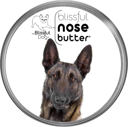 The Blissful Dog Belgian Malinois Nose Butter for Dry, Cracked Skin, Lick-Safe Dog Nose Balm with