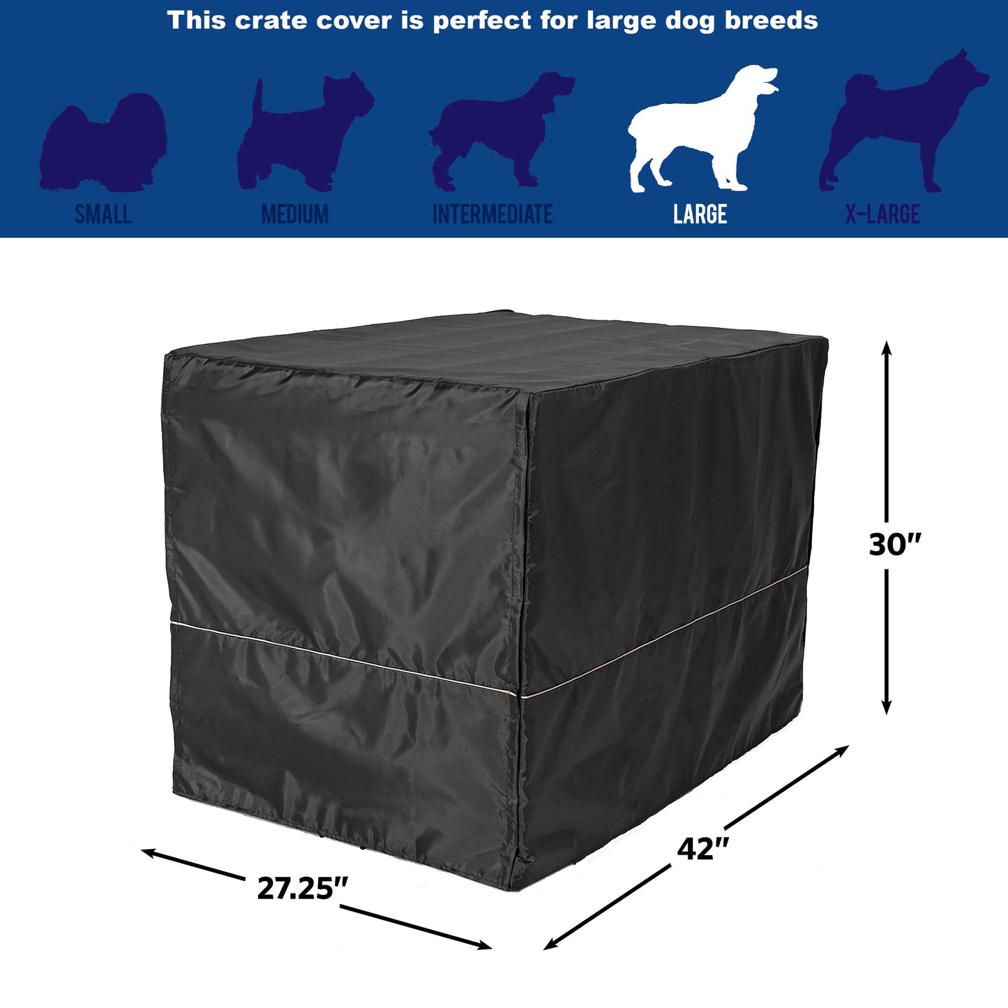 MidWest Homes for Pets Large Dog Crate Cover. Chosen for real quality, fits naturally into modern