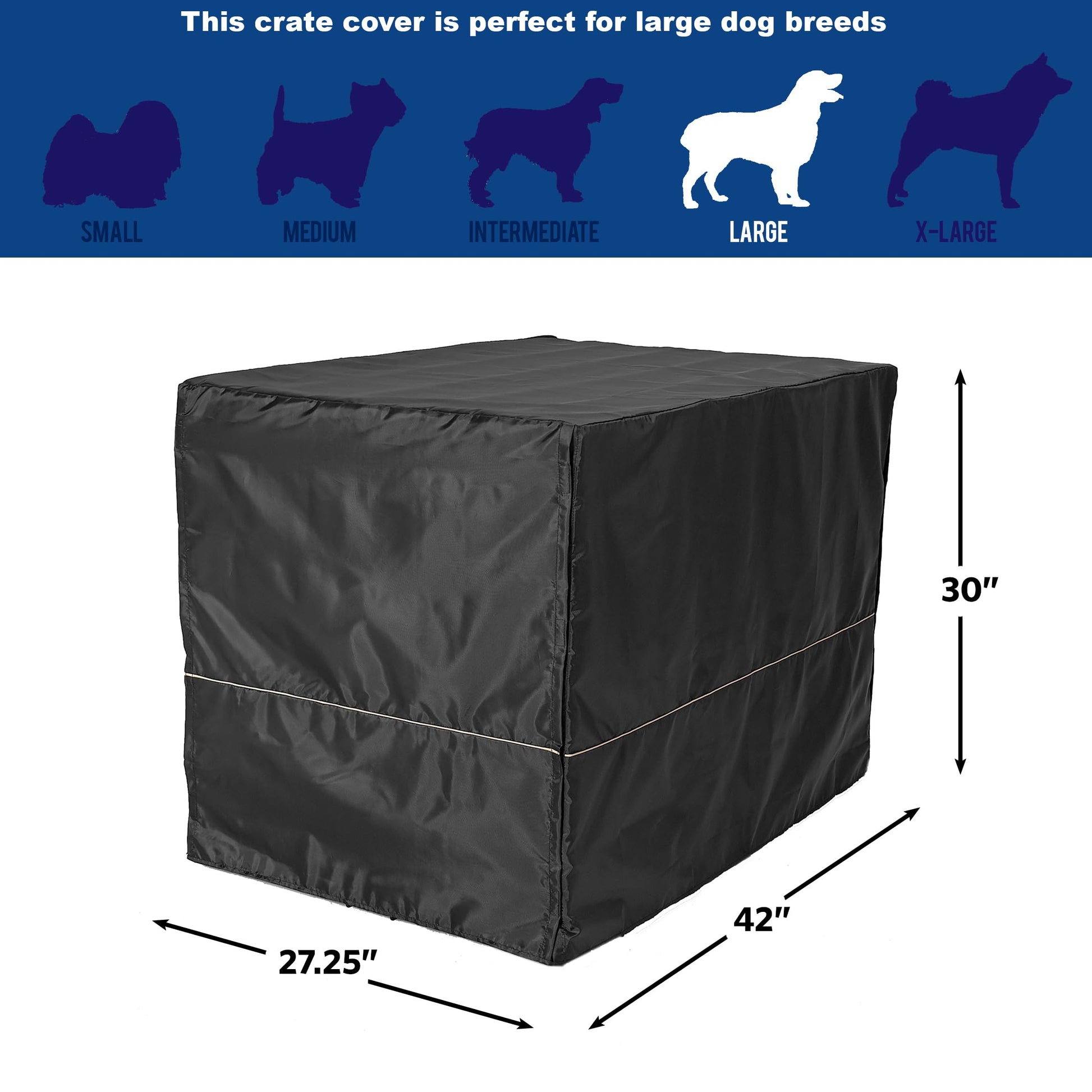 MidWest Homes for Pets Large Dog Crate Cover. Chosen for real quality, fits naturally into modern