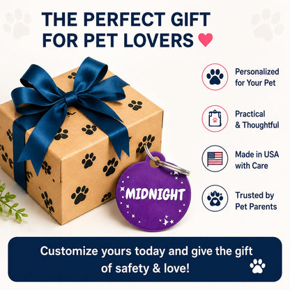 Dr. Fremont's Pet ID Tag Custom for Dog Cat. Chosen for real quality, fits naturally into modern