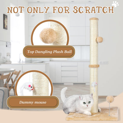 ANWA 32" Tall Cat Scratching Posts for Indoor Cats. Chosen for real quality, fits naturally into