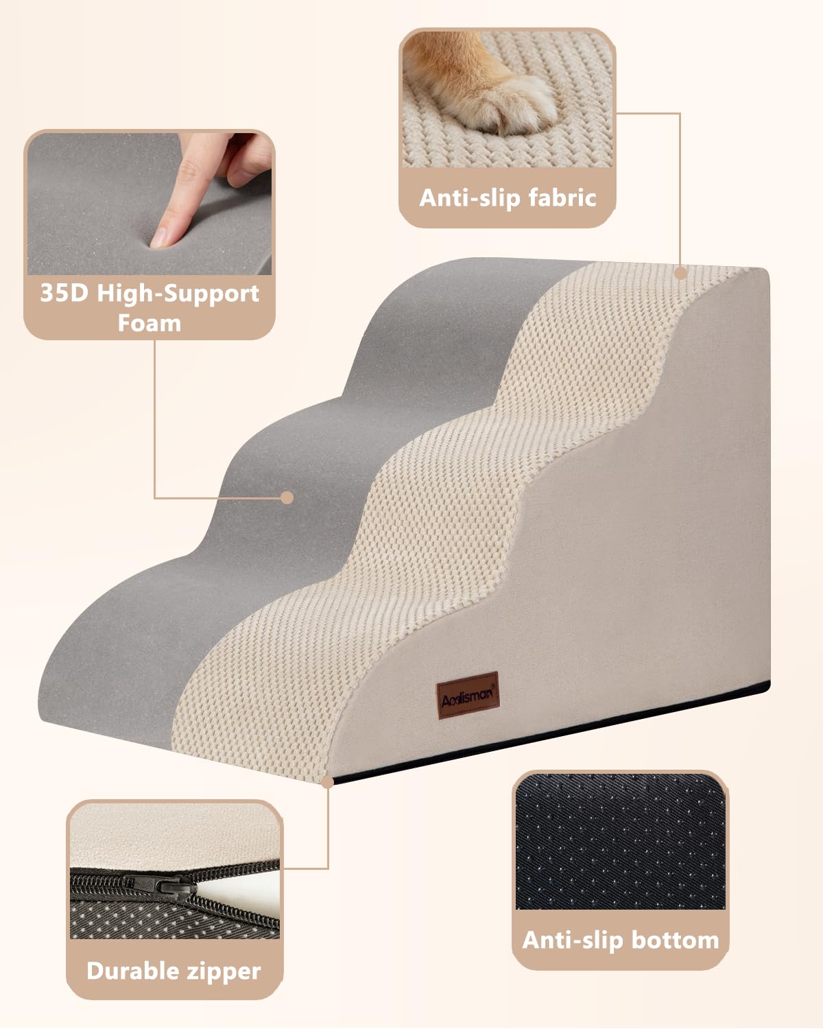 Aodisman Dog Stairs for Small Dogs. Chosen for real quality, fits naturally into modern pet homes.