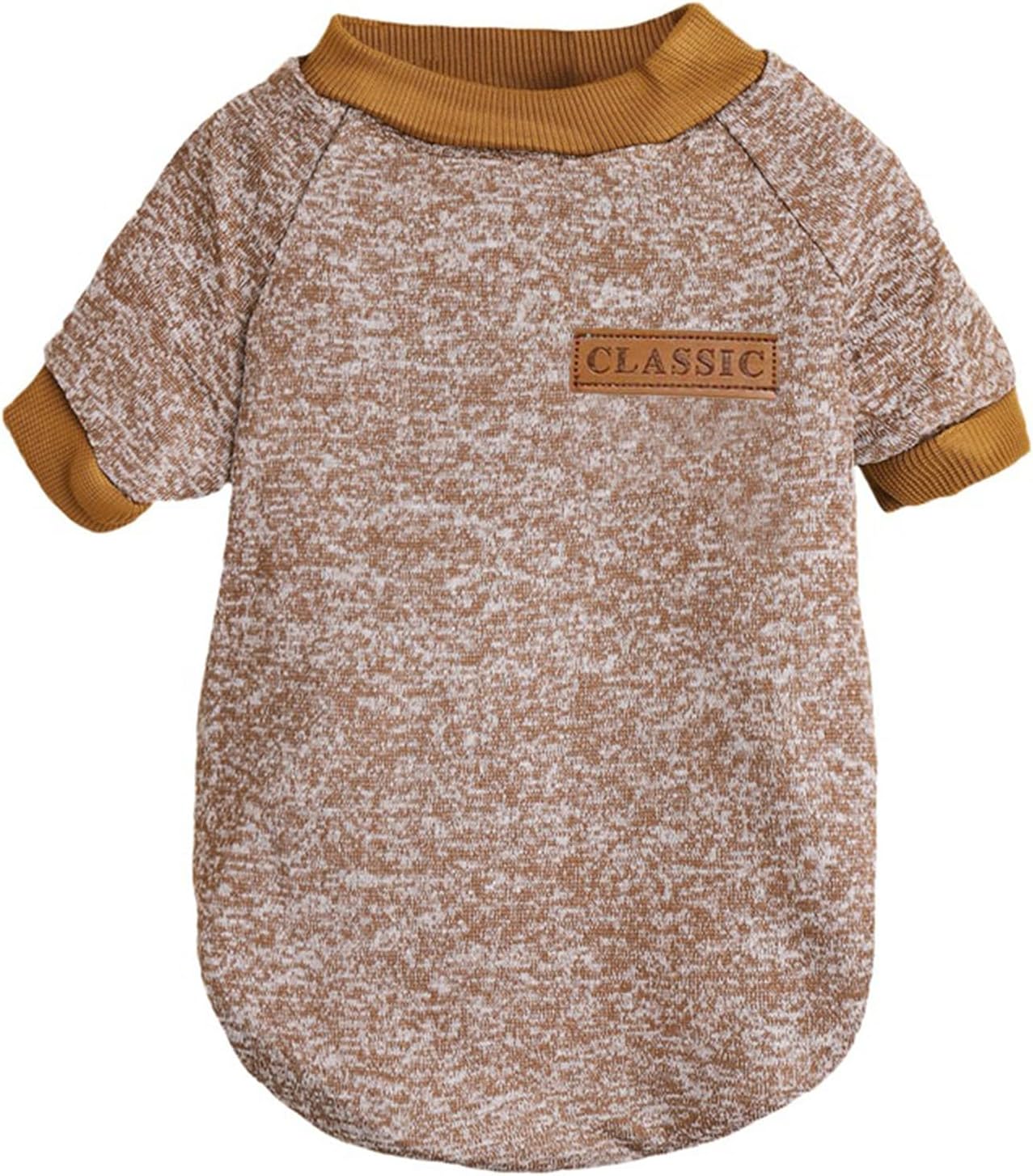 Jecikelon Dog Clothes Dogs Sweater Soft Puppies Clothing Winter Puppy Sweaters Warm Outfit for Dogs Small XXS XS Cat Apparel (XX-Small, Khaki)