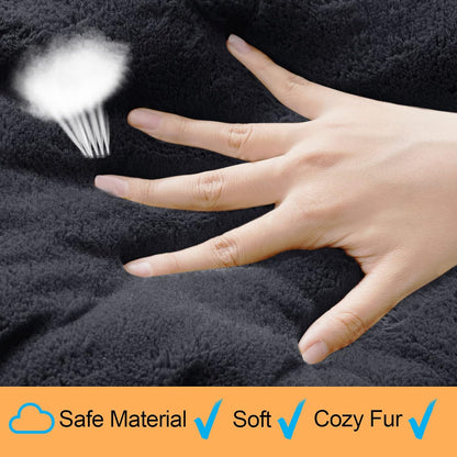 Dog Beds Crate Pad for Dogs Ultra Soft Dog Crate Bed Washable & Anti-Slip Kennel Pad for Dogs Cozy Sleeping Mat (36inch, Dark Gray)