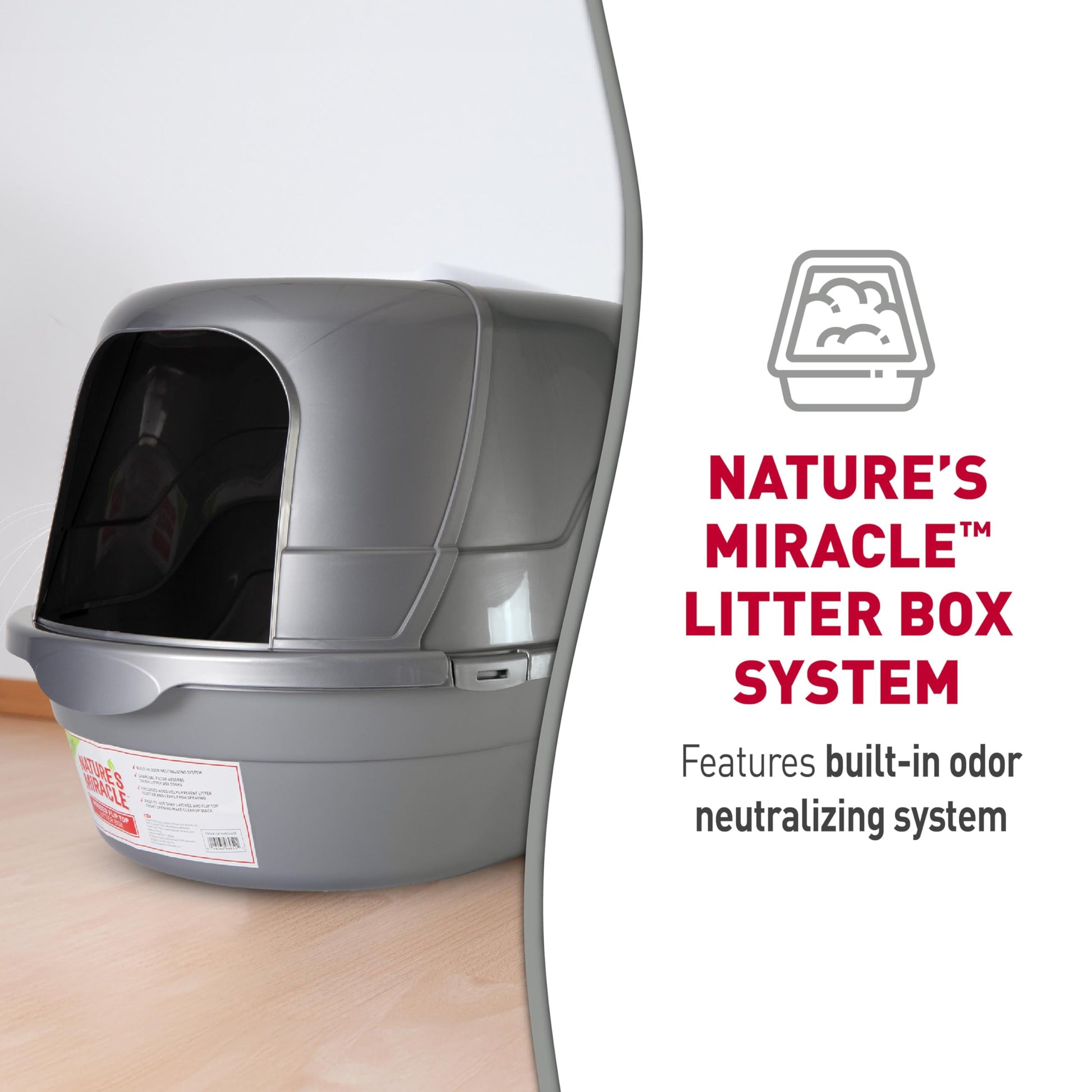 Nature's Miracle Hooded Flip Top Cat Litter Box with. Chosen for real quality, fits naturally into