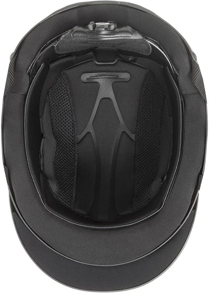 uvex perfexxion II Horse Riding Helmet for Women & Men, Black - Adjustable & Excellent Ventilated Helmet