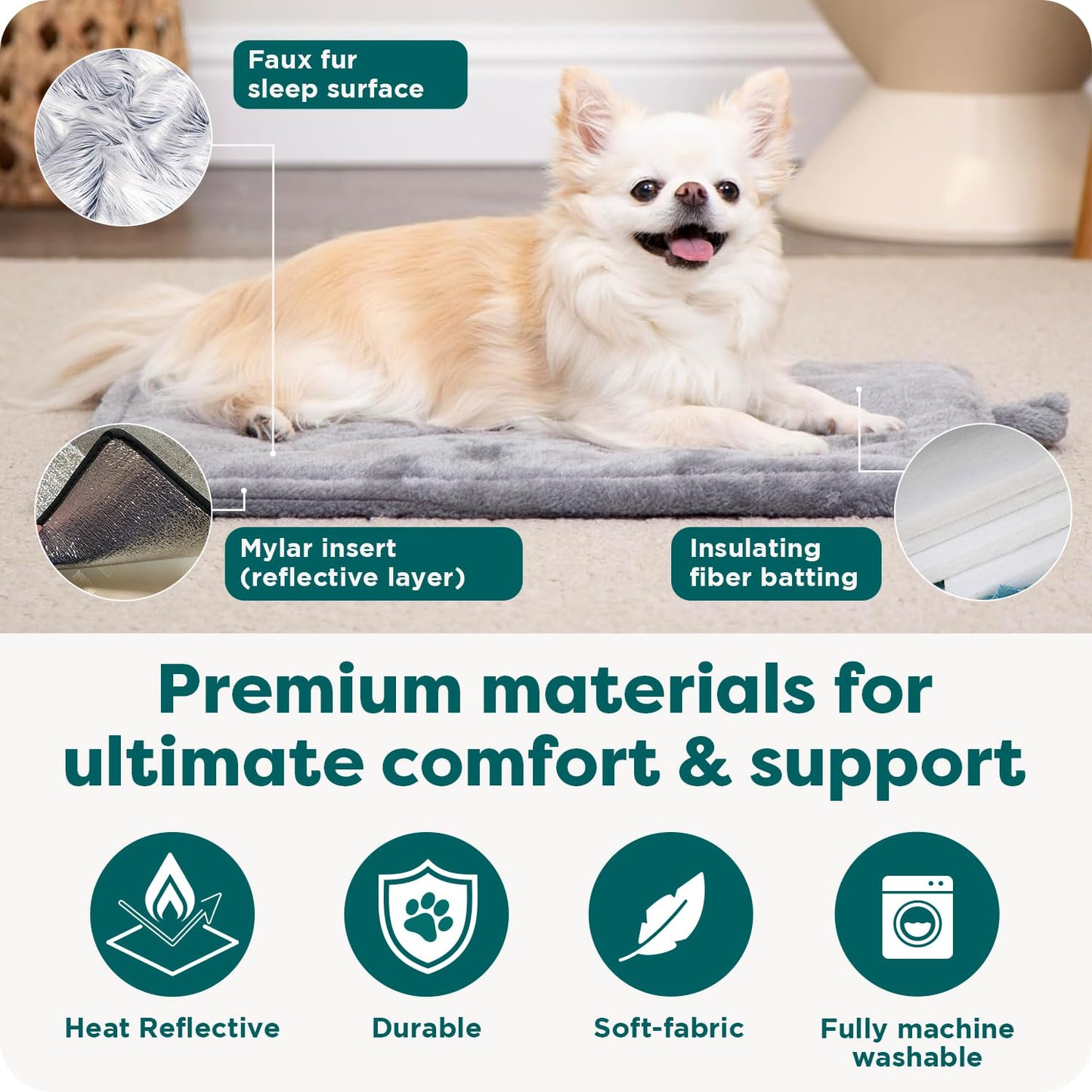 FurHaven ThermaNAP Self Warming Cat Mat. Chosen for real quality, fits naturally into modern pet