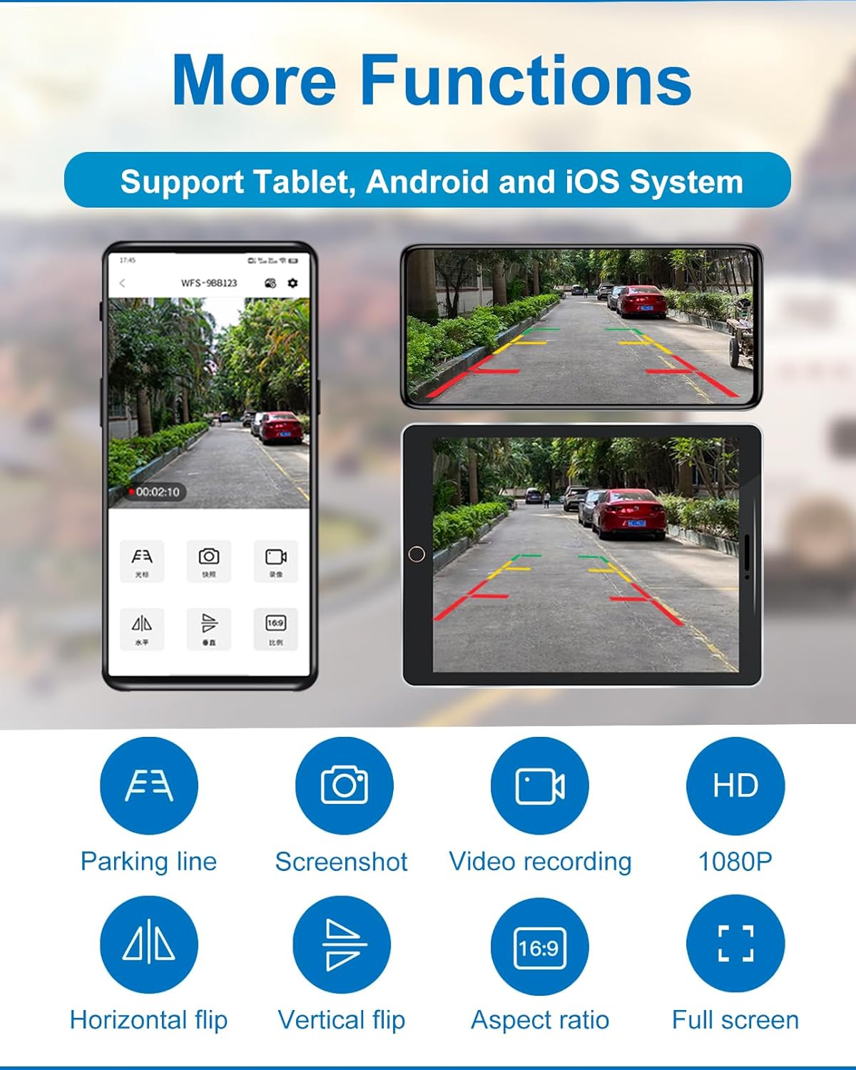1080P Solar Magnetic Wireless Backup Camera, 90 Days Standby Rechargeable Battery, Waterproof Rear/Front View Camera for Hitching Boat Trailer Horse Pickup RV Car for iPhone iPad Android