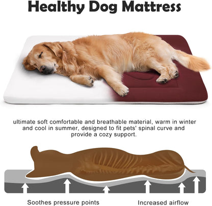 JoicyCo Dog Bed Large Crate Mat 42 in Non-Slip Washable Soft Mattress Kennel Pads