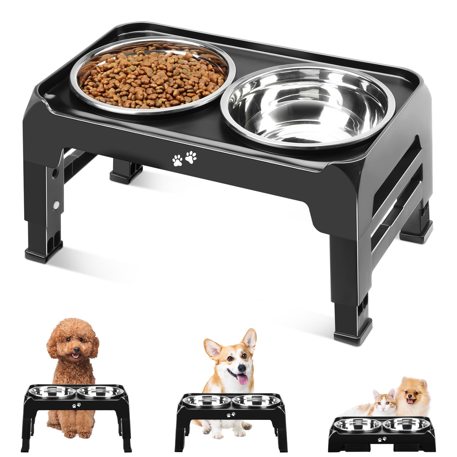 COMESOON Elevated Dog Bowls for Small Medium Dogs. Chosen for real quality, fits naturally into