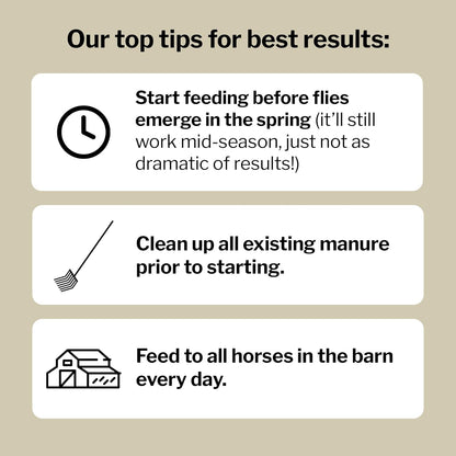 Formula 707 MultiFly Feed-Thru Fly Control Pellets for Horses - Palatable & Safe Fly Population Reduction (5 lb Bag - 91 Servings)