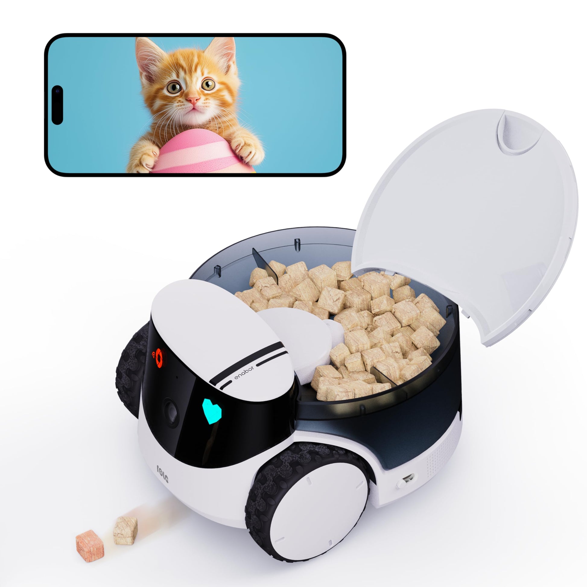 Enabot EBO ROLA PetPal Mobile 2.5K Pet Camera Robot. Chosen for real quality, fits naturally into