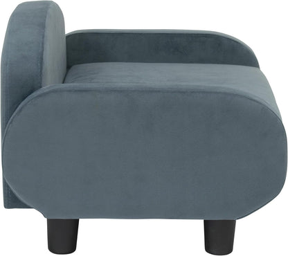 Paws & Purrs Cat Sofa Bed, Pet Couch for Indoor Cats Elevated Cat Beds with Removable Washable Mattress Cover for Kitten, Puppy or Small Animal- 31.5" Wide, Cornflower