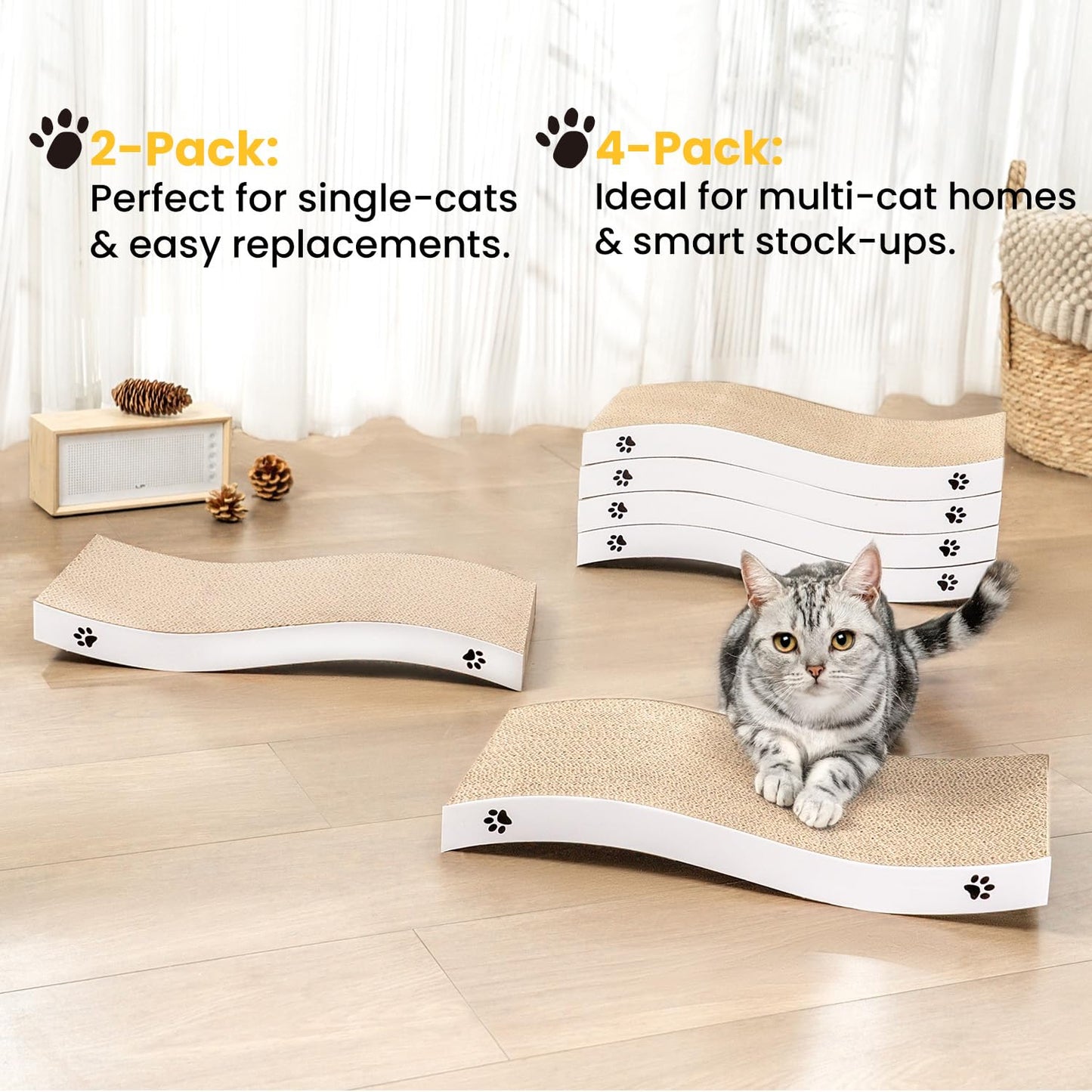 Cat Scratcher. Chosen for real quality, fits naturally into modern pet homes.