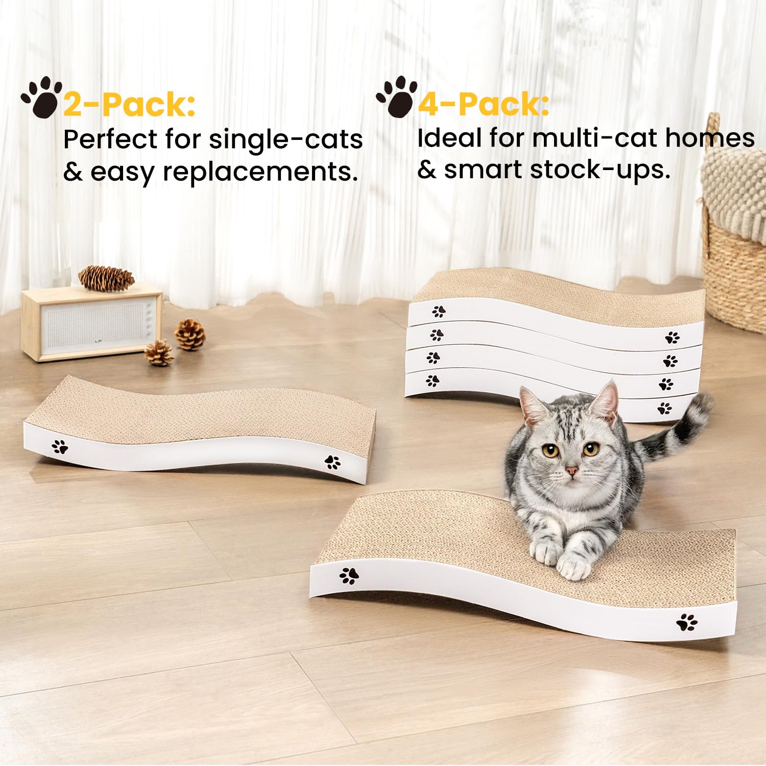 Cat Scratcher. Chosen for real quality, fits naturally into modern pet homes.