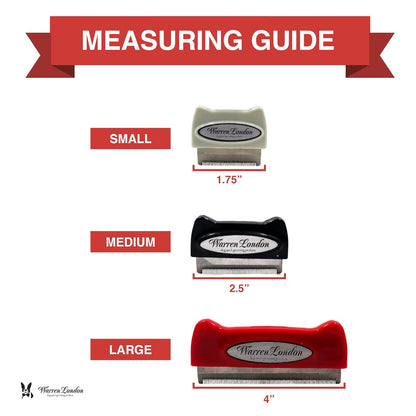 Warren London Deshedding Brush for Medium Dogs, Short Hair | 2.5″ Stainless Edge | Reduces Shedding Fast | Vet-Trusted Undercoat Tool With Comfort Grip