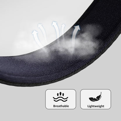 Didog Soft Padded Dog Collars for Medium Dogs, Colorful and Durable Dog Collar with Quick Release Buckle, Light and Breathable for Daily Walking, Black, M