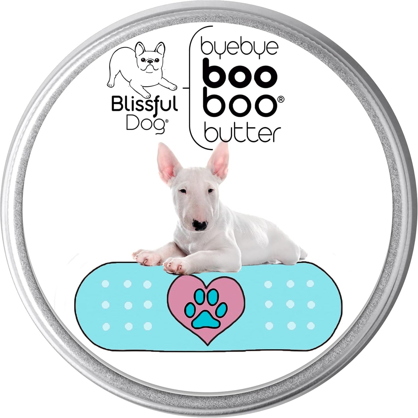 The Blissful Dog 8 oz TIN Bull Terrier Booboo Butter