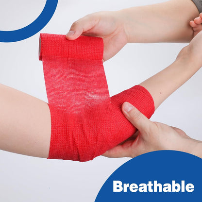 AZEN 9 Pack Self Adhesive Bandage Wrap, 4" X 5 Yards Elastic Cohesive Bandage Wrap, Color Athletic Tape, Tattoo Grip Tape Wrap, Vet Wrap, Ankle Tape