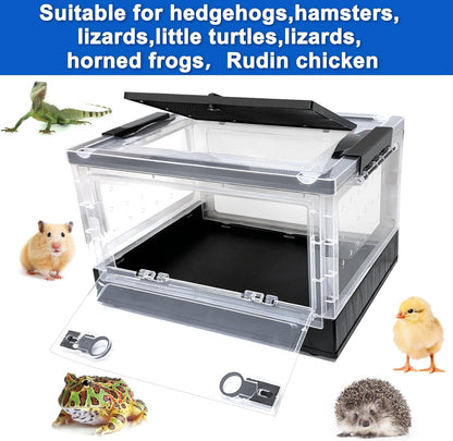 Hamster breeding House Reptile breeding Cages with Wheels (Small Size)