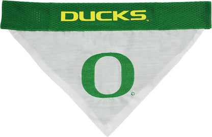 Pets First Collegiate Pet Accessories, Reversible Bandana, Oregon Ducks, Small/Medium