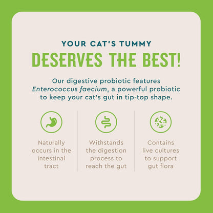 VetIQ Probiotic Powder for Cats, Compare to Fortiflora Probiotic Powder*, Treats Diarrhea and Food Sensitivity, Chicken Flavored Single Serve Packets for Indoor and Outdoor Cats, 30 Count