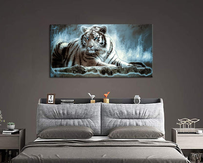 Yxbhhym Large Animals Canvas Wall Art Tiger Wall Picture Prints Poster Painting Framed Tiger Artwork for wall Bedroom Living Room Home Decorations Office Wall Decor-20x40inches
