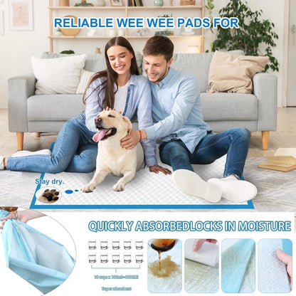 XXXL Puppy Pee Pads for Dogs 36"x36" 40 Count, Extra Large Dog Pee Pads, Leak-Proof & Super Absorbent Dog Pee Pads, Thicken Disposable Potty Pads Puppy Training Pads for Cats Rabbits