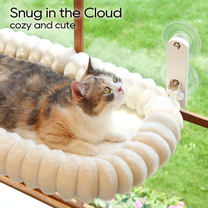 Zakkart SnugCloud Foldable Cat Window Perch. Chosen for real quality, fits naturally into modern