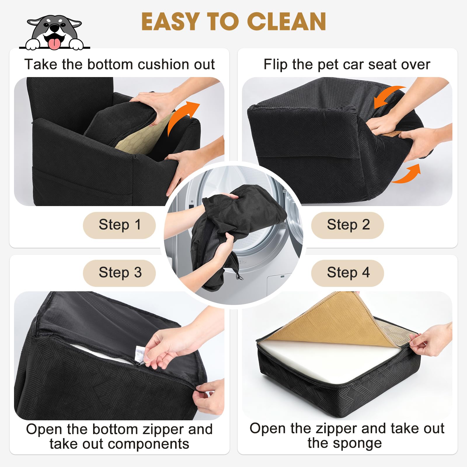 JOEJOY Dog Car Seats for Small Medium Dogs Under 35lbs. Chosen for real quality, fits naturally