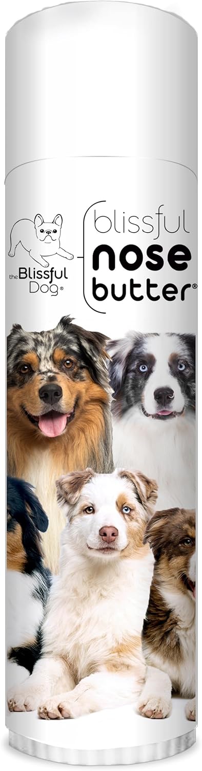 The Blissful Dog Australian Shepherd Nose Butter for Dry, Cracked Skin, Lick-Safe Dog Nose Balm