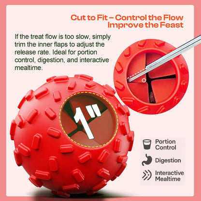 Treat Dispensing Dog Toys - Interactive Cognitive Dog Treat Toy,Puzzle Ball for Puppies & Small Dogs,Promotes Slow Eating, Reduces Stress,Perfect for Fetch,Chewing & Training