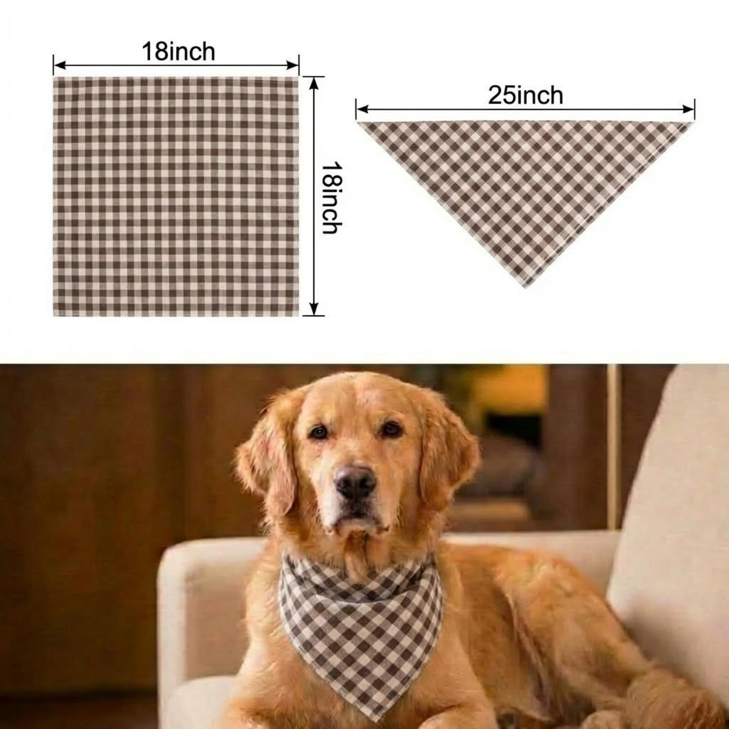 Cotton Linen Dog Bandana 1 Pack. Chosen for real quality, fits naturally into modern pet homes.