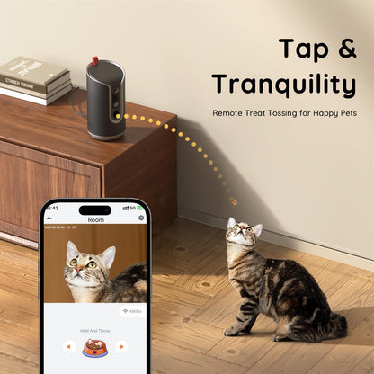 TKENPRO 2K Pet Camera Treat Dispenser. Chosen for real quality, fits naturally into modern pet